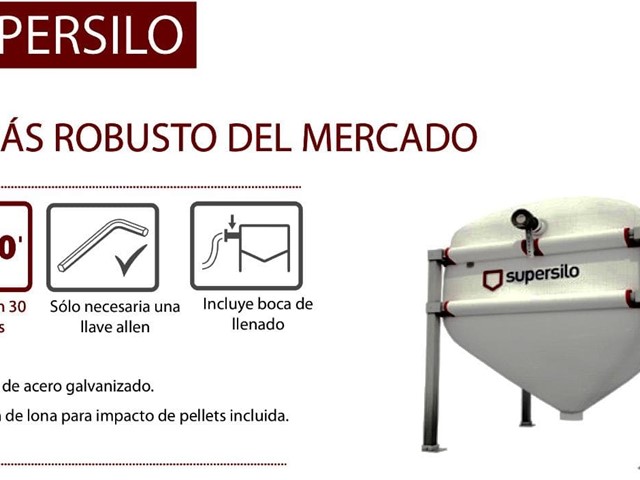 Silo modelo SP250G (8,5 m3 - 5,5 Tn)